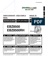 RedMax EBZ8500 Backpack Blower Manual