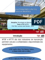 Aula 05.1 - MTBF MTTR