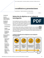 COmo Redactar Objetivos Generales y Especificos