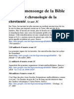 Histoire Et Chronologie de La Chrétienté Avant JC