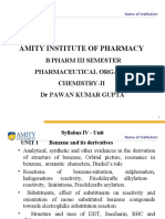 POC II PPT Unit I UNIT Benzene and Its Derivatives