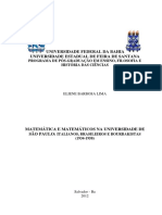 Barbosa Lima - 2012 - Matemática e Matemáticos Na Universidade de São Paulo (Case Conflict)