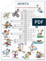 Sports Crossword Puzzle