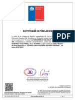 Certificado de Titulación