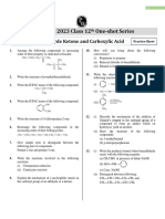 ALDEHYDE, KETONE AND CARBOXYLIC ACID - Practice Sheet & Solution - Vijeta 2023