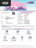 Schedule Cum Certificate Private Car Insurance Policy-Package