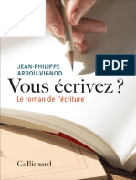 Vous Écrivez Le Roman de L'écriture by Jean-Philippe Arrou-Vignod