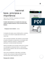 Direito Internacional - Tipos, Princípios e Importância