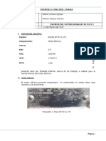 Informe Tecnico para Reparación de Motor Bomba SP-50 Cu N°1