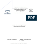 Análisis Crítico Psicología de La Salud Lanzirotti Sofía