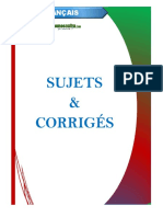 Dissertation FR Sujets Corrigés