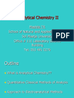 Analytical Chemistry II Classical Methods Notes