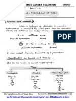 Alcohols, Phenols & Eathers Notes - 12th Chemistry