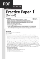 Practice Paper: (Solved)