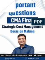 Cma Final SCM Important Questions List by CA Satish Jalan Sir