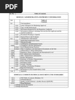 Table of Contents CTD Format