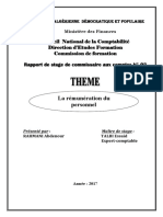 2 - La Rémuneration Du Personnel