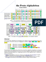 Notes To The Proto-Alphabēton