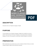 Word Classes and Idiomatic Expressions