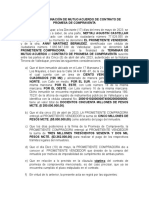 Acta de Terminación de Mutuo Acuerdo de Contrato de Promesa de Compraventa