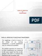 Parallel Opeartion of Transformer