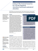 Positioning of The Femoral Tunnel in Anterior Cruciate Ligament Reconstruction Functional Anatomical Reconstruction