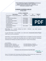 Gvpce (A) Ac Cal For V TH Sem - 2022