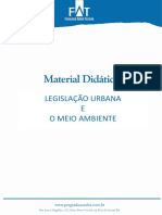 Legislacao Urbana e o Meio Ambiente