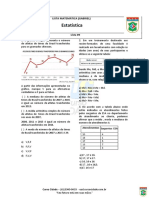 Lista Matemática - Estatística