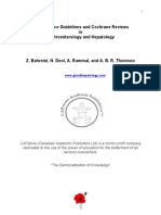 Best Practice Guidelines and Cochrane Reviews in Gastroenterology and Hepatology-2019