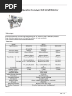 High Configuration Conveyor Belt Metal Detector