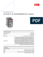 1SBL177001R1310 Af16 30 10 13 100 250v50 60hz DC Contactor