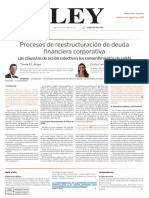 Procesos de Reestructuración de Deuda Financiera Corporativa