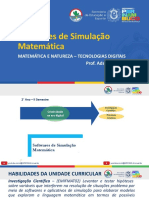 ROTEIRO de Sugestões - Softwares de Simulação Matemática