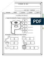 Atividades de Sala - Letra P