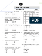 Solid State - DPP 01 - Prayas JEE AIR 2024