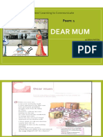 Dear Mum: Poem: 1