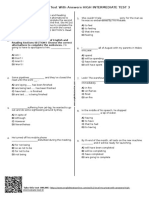 687 - Esl b2 Level MCQ Test With Answers High Intermediate Test 3