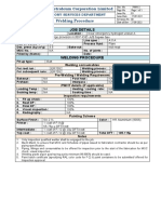 Welding Procedure Flare Line