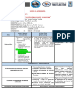 SESIÓN DE APRENDIZAJE Matematica