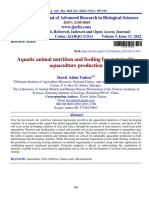 Artigo Aquatic Animal Nutrition and Feeding For Sustainable Aquaculture Production