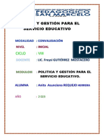 Modulo III - Politica y Gestion para El Servicio Educativo. Anita Requejo