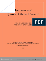 (Cambridge Monographs On Particle Physics, Nuclear Physics, and Cosmology 18) Jean Letessier, Johann Rafelski - Hadrons and Quark-Gluon Plasma-Cambridge University Press (2002)