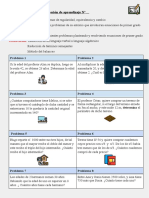 Problemas de Ecuaciones de Primer Grado