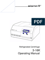 Centrifuge SIGMA 3-16K Operating Manual