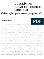 Arato - 1994 - Ascensão, Declínio e Reconstrução Do Conceito de Sociedade Civil