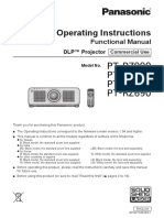 Panasonic PT-RZXXX Series Manual EN