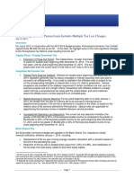 Us Tax Mts Alert Pennsylvania Multi Tax Law Changes 071213