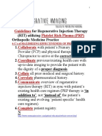 Guidelines For Regenerative Injection Therapy RIT Utilizing Platelet Rich Plasma PRP. Revised February 1 2014 Doc. Autosaved