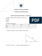 Exercicios de Topografia